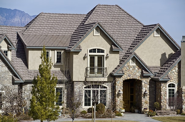 Roof Tiles: Ponderosa Roof Tiles on a House